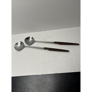 Vtg Epic EKCO Eterna Canoe Muffin 2-piece salad serving set Serving Utensils